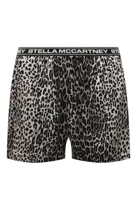 Женские шелковые шорты STELLA MCCARTNEY серого цвета по цене 0 руб., арт. S6H211120 | Фото 1 Женские шелковые шорты STELLA MCCARTNEY серого цвета, арт. S6H211120 | Фото 1 (Материал внешний: Шелк; Женское Кросс-КТ: Домашние шорты)