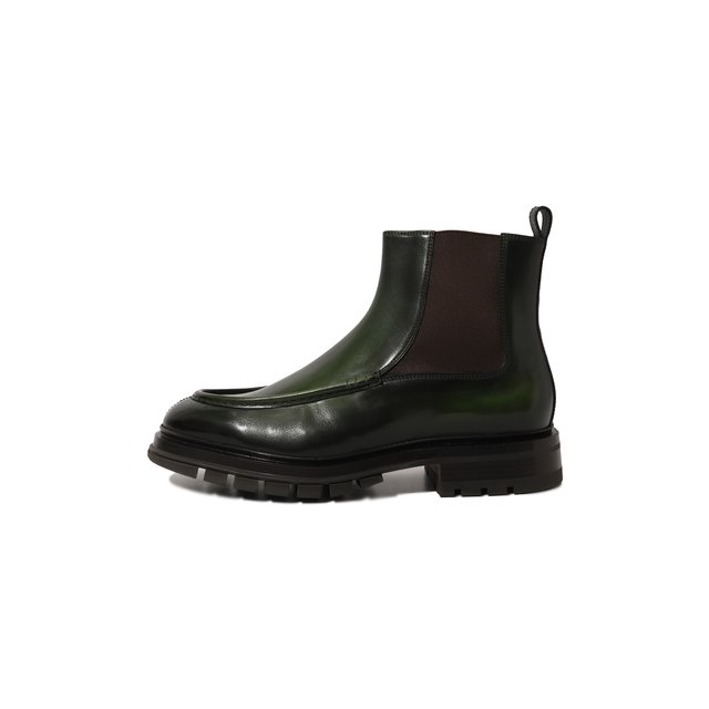 фото Кожаные сапоги santoni
