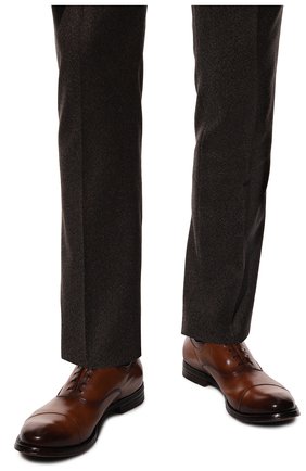 Мужские кожаные оксфорды OFFICINE CREATIVE коричневого цвета, арт. ANAT0MIA/15/AER0 BUFAL0 V. | Фото 3 (Материал внутренний: Натуральная кожа; Стили: Классический)
