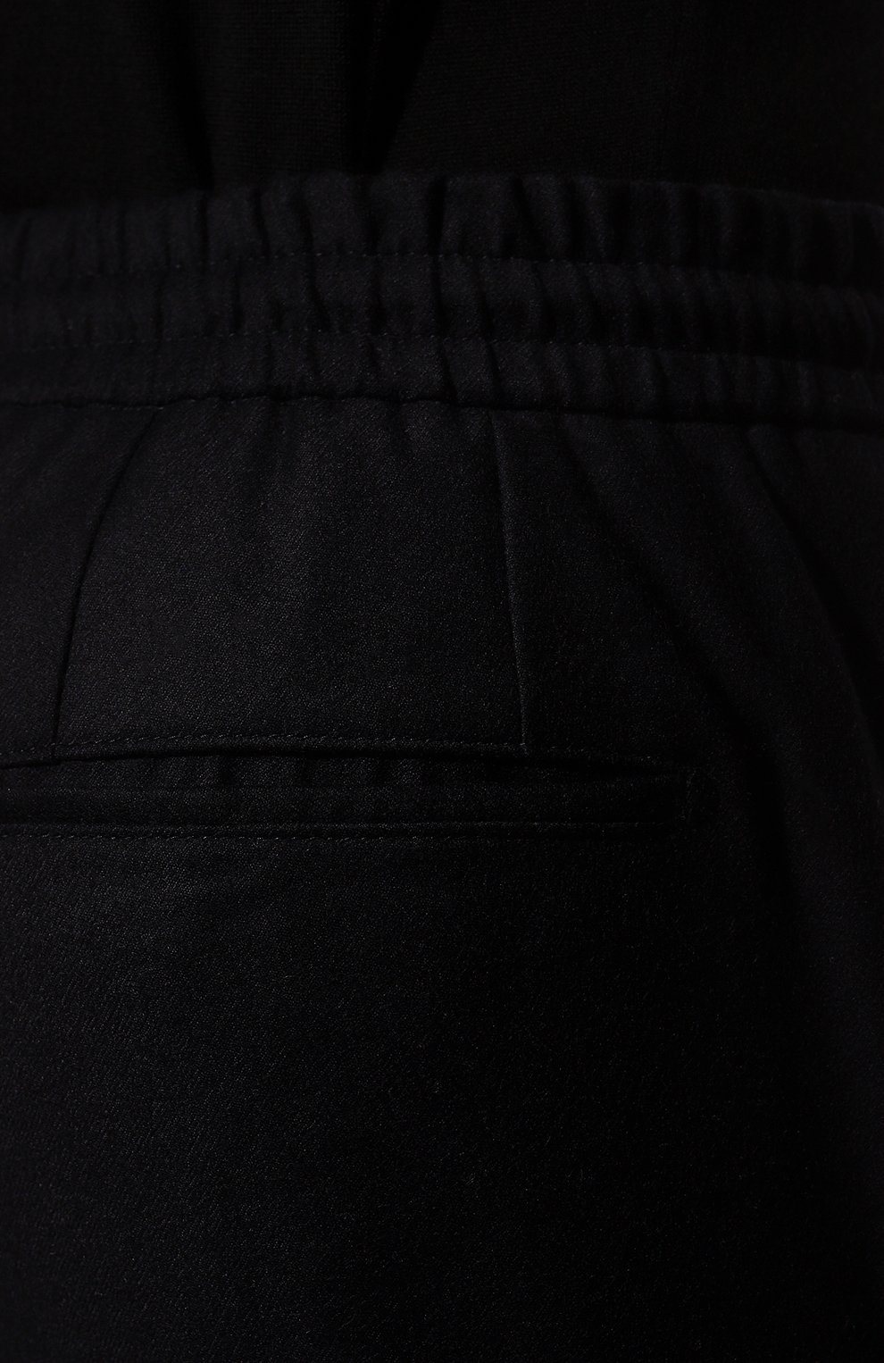 Мужские шерстяные брюки MUST темно-синего цвета, арт. VLAD/ZIP+SFILA/2723. | Фото 5 (Материал внешний: Шерсть; Длина (брюки, джинсы): Стандартные; Случай: Повседневный; Стили: Кэжуэл)