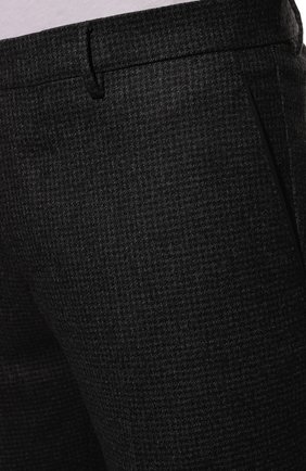 Мужские шерстяные брюки BERWICH темно-серого цвета, арт. VULCAN0Z/AN4326 | Фото 5 (Материал внешний: Шерсть; Длина (брюки, джинсы): Стандартные; Случай: Повседневный; Материал подклада: Купро; Стили: Кэжуэл)