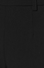 Женские шерстяные брюки NOBLE&BRULEE черного цвета, арт. NB56/2115004/012 | Фото 5 (Материал внешний: Шерсть; Длина (брюки, джинсы): Стандартные; Женское Кросс-КТ: Брюки-одежда; Силуэт Ж (брюки и джинсы): Расклешенные; Стили: Кэжуэл)