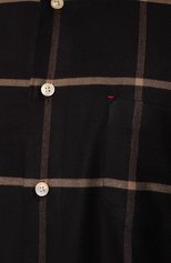 Мужская рубашка KITON коричневого цвета, арт. UMCNERH0820501 | Фото 5 (Манжеты: На пуговицах; Принт: Клетка; Воротник: Кент; Рукава: Длинные; Рубашки М: Regular Fit; Случай: Повседневный; Длина (для топов): Стандартные; Материал внешний: Хлопок, Лиоцелл, Растительное волокно; Стили: Кэжуэл)