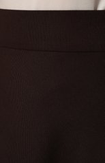 Женская шерстяная юбка NOBLE&BRULEE коричневого цвета, арт. NB12/22180504 | Фото 5 (Материал внешний: Шерсть; Женское Кросс-КТ: Юбка-одежда; Длина Ж (юбки, платья, шорты): Миди; Стили: Кэжуэл)