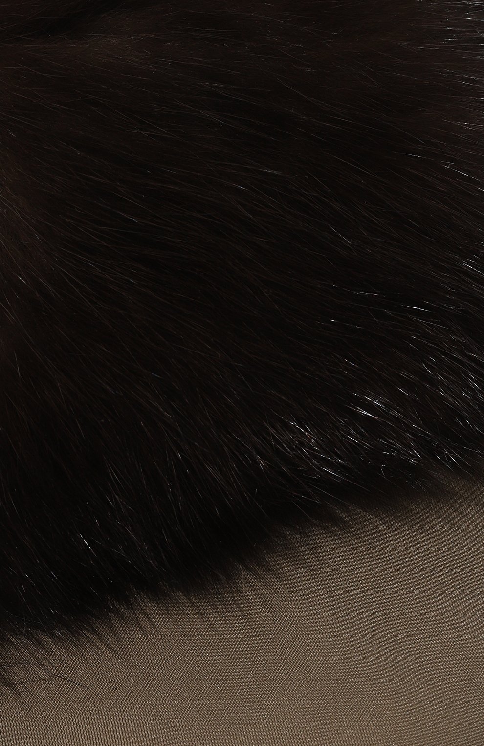 Женская утепленная панама BLACK SABLE хаки цвета, арт. BS-005P | Фото 4 (Материал: Текстиль, Кашемир, Шерсть, Синтетический материал, Натуральный мех)