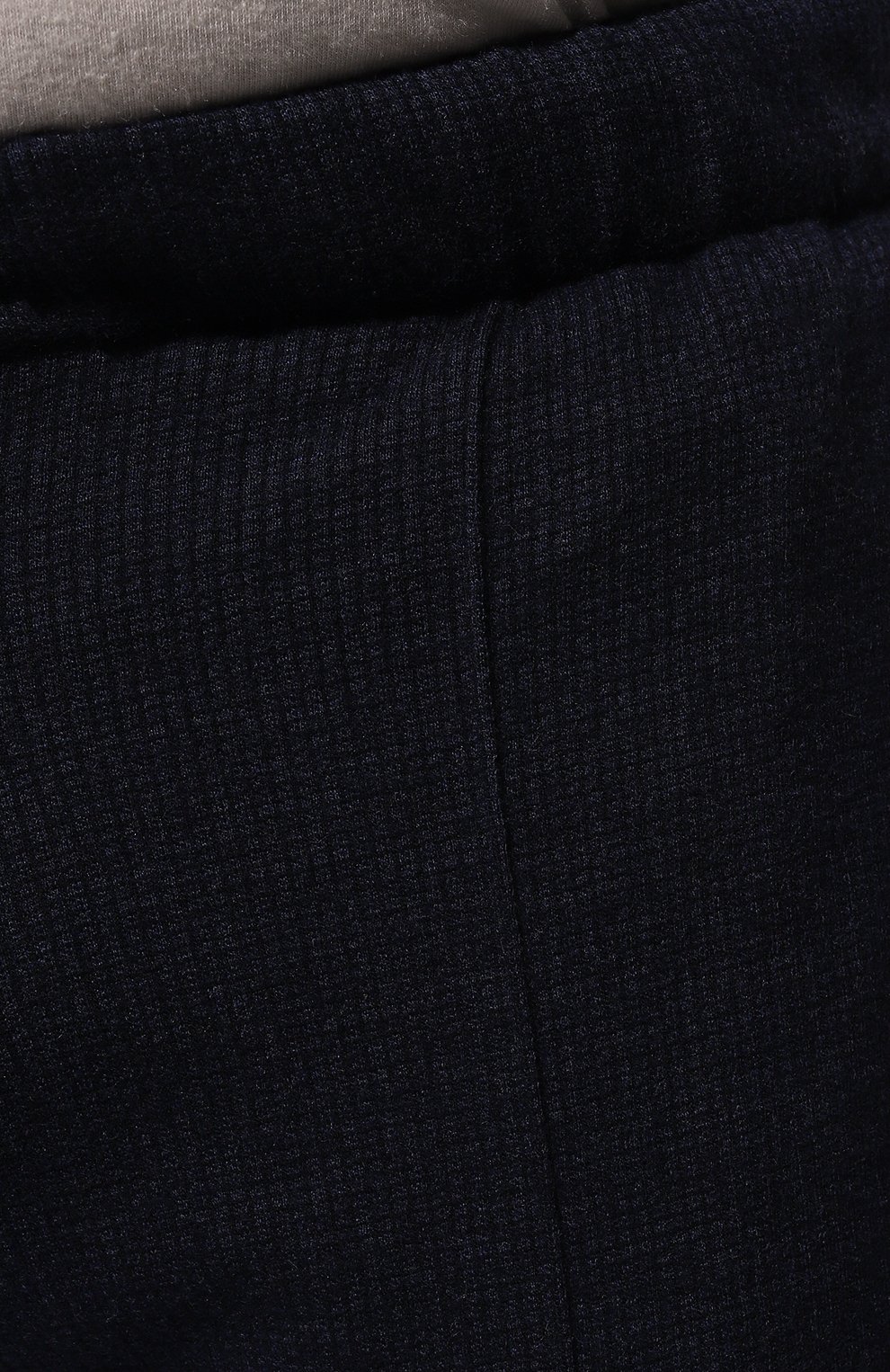 Мужские джоггеры из шерсти и кашемира MARCO PESCAROLO темно-синего цвета, арт. FREETIME/46M03 | Фото 5 (Материал внешний: Шерсть; Длина (брюки, джинсы): Стандартные; Стили: Спорт-шик; Силуэт М (брюки): Джоггеры)