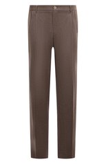 Мужские брюки из шерсти и кашемира STEFANO RICCI бежевого цвета, арт. M1T2400290/WC002G | Фото 1 (Материал внешний: Шерсть; Длина (брюки, джинсы): Стандартные; Случай: Повседневный; Стили: Кэжуэл)