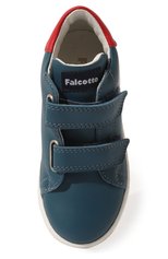 Детские кожаные кеды FALCOTTO синего цвета, арт. 0012017237/01 | Фото 4 (Материал внешний: Кожа; Материал внутренний: Натуральная кожа)