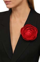 Женская брошь FLOWER ME красного цвета, арт. CMML-TW013010L | Фото 2 (Материал: Текстиль)