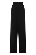 Женские хлопковые брюки VETEMENTS черного цвета, арт. WA53SP300B | Фото 1 (Длина (брюки, джинсы): Удлиненные; Силуэт Ж (брюки и джинсы): Широкие; Женское Кросс-КТ: Брюки-одежда; Материал внешний: Хлопок; Стили: Кэжуэл)