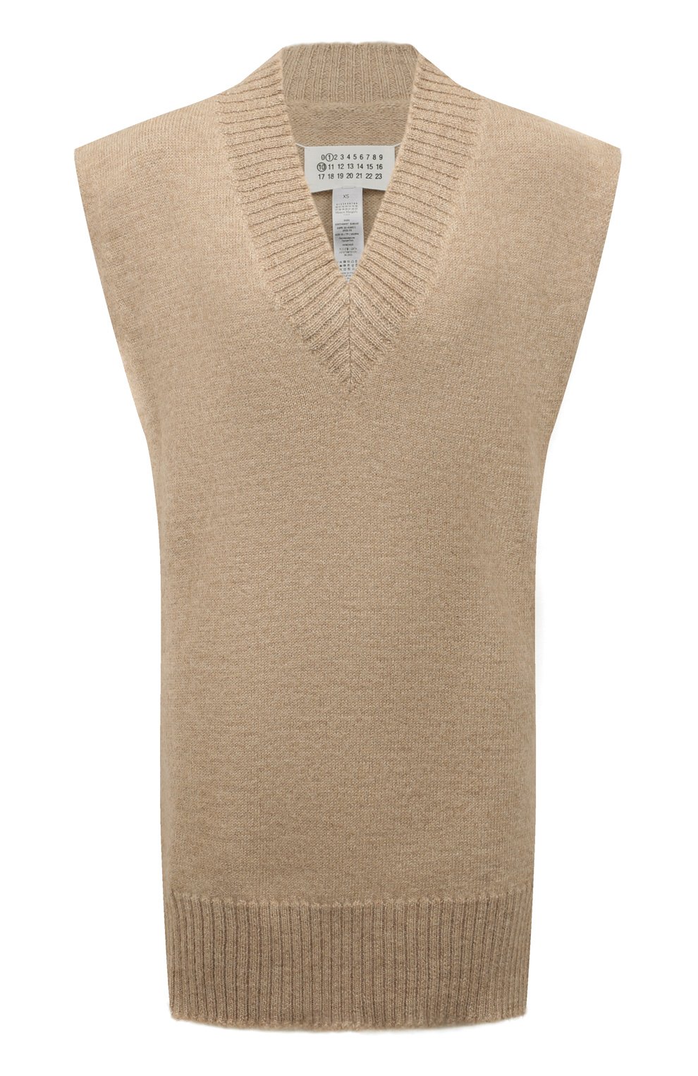 Женский бежевый шерстяной жилет MAISON MARGIELA — купить в интернет ...