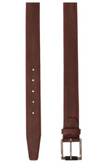 Мужской кожаный ремень KITON коричневого цвета, арт. USC221PN00100 | Фото 3 (Случай: Повседневный; Материал: Натуральная кожа)