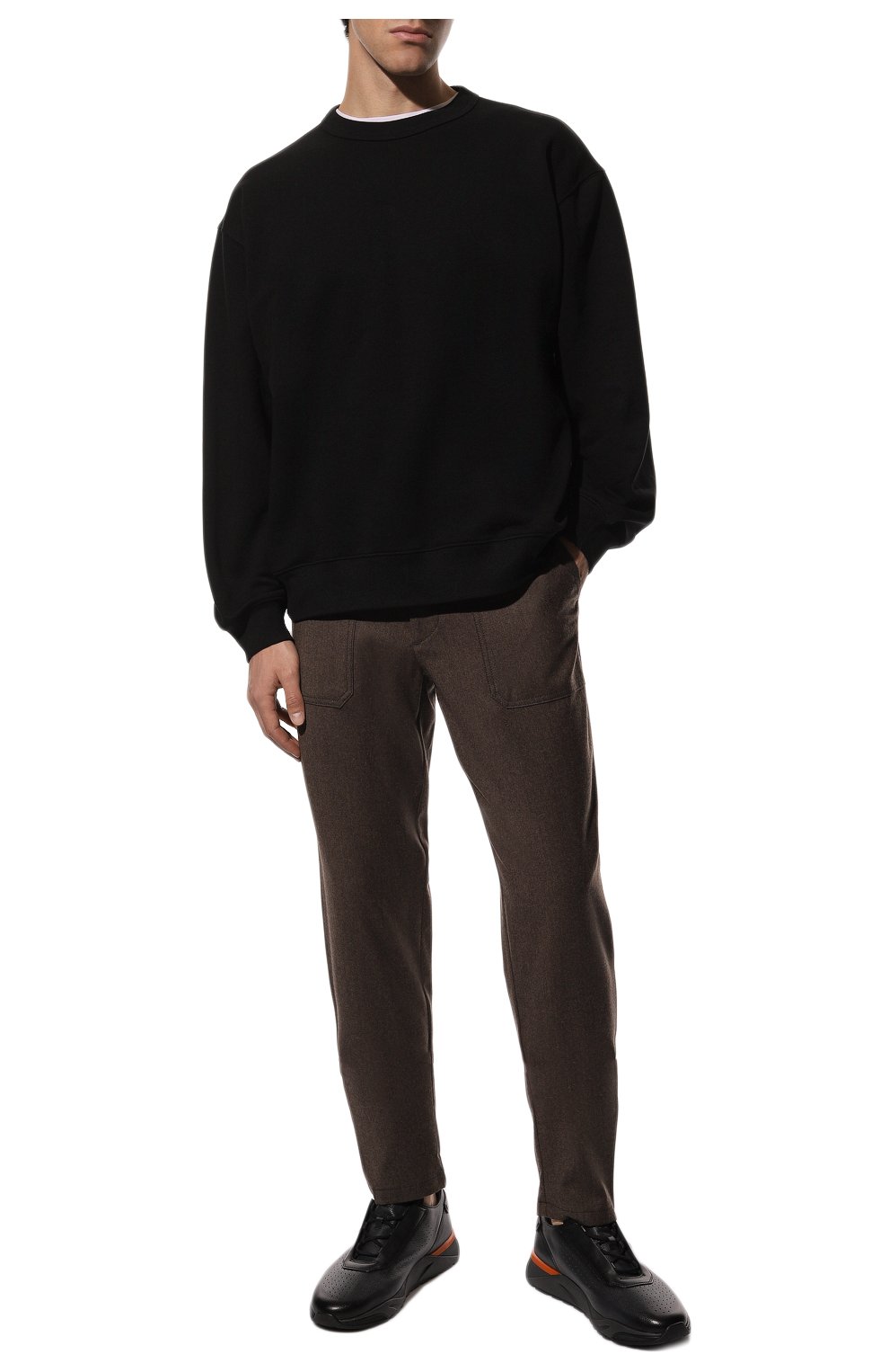 Мужские брюки из шерсти и кашемира MUST коричневого цвета, арт. NIKITA/ZIP/ZIG | Фото 2 (Материал внешний: Шерсть; Длина (брюки, джинсы): Стандартные; Случай: Повседневный; Стили: Кэжуэл)
