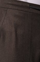 Мужские брюки из шерсти и кашемира MUST коричневого цвета, арт. NIKITA/ZIP/ZIG | Фото 5 (Материал внешний: Шерсть; Длина (брюки, джинсы): Стандартные; Случай: Повседневный; Стили: Кэжуэл)