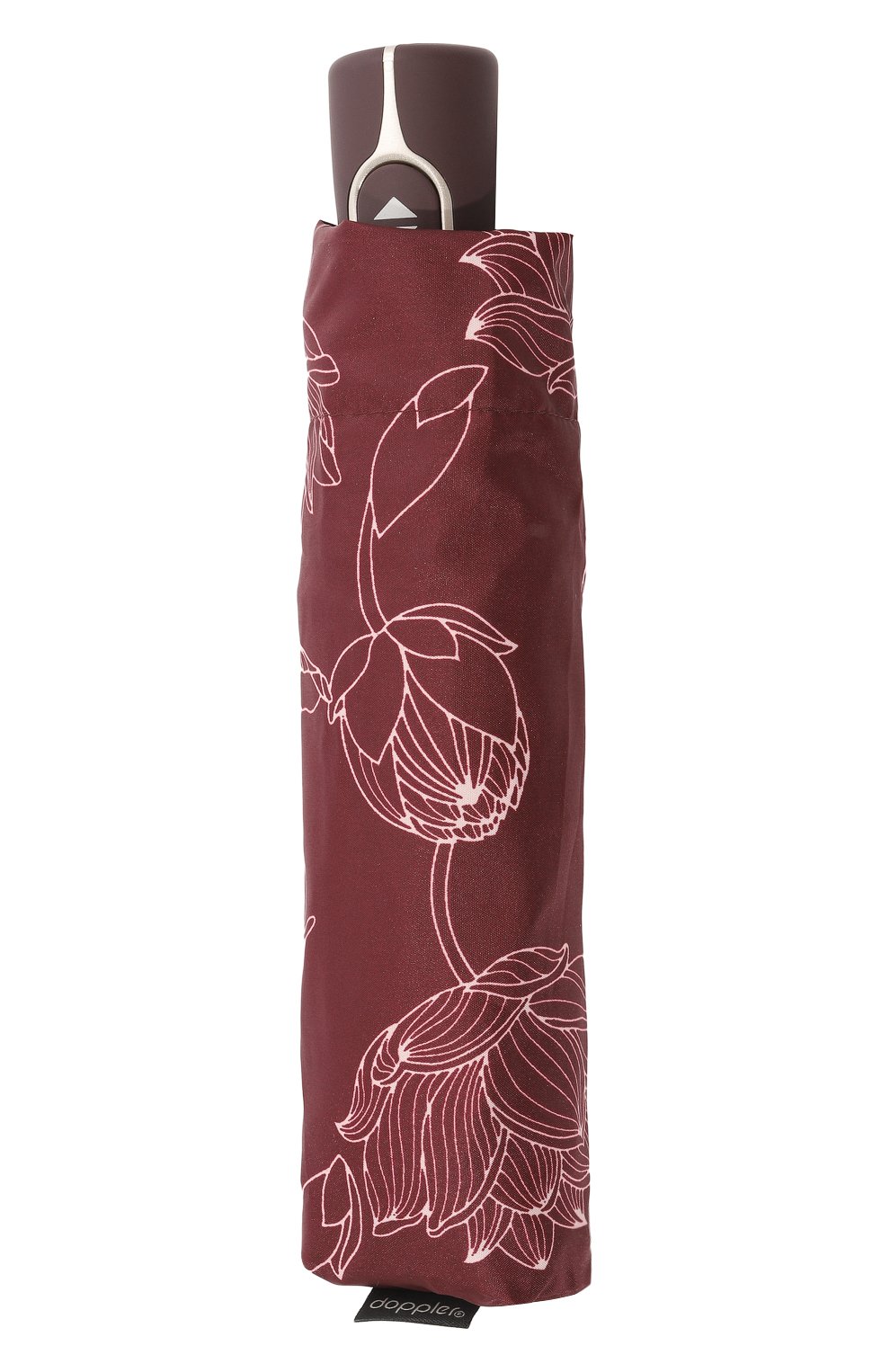 Женский складной зонт DOPPLER бордового цвета, арт. 7441465VI | Фото 5 (Материал: Текстиль, Синтетический материал, Металл)