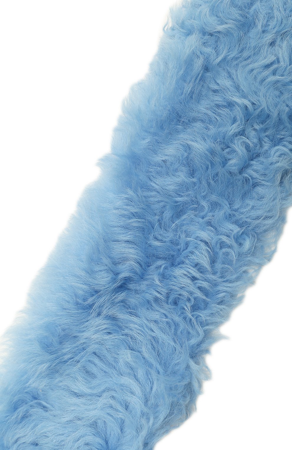 Женский шарф из меха овчины DROME голубого цвета, арт. SKA200P/MD1699 | Фото 3 (Материал: Натуральный мех)