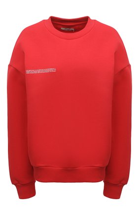 Мужские хлопковый свитшот PANGAIA красного цвета, арт. 365 Signature Sweatshirt | Фото 1 (Принт: С принтом; Материал внешний: Хлопок; Мужское Кросс-КТ: свитшот-одежда; Стили: Кэжуэл; Женское Кросс-КТ: Свитшот-одежда)