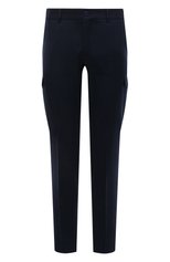 Мужские шерстяные брюки-карго STEFANO RICCI темно-синего цвета, арт. M1T2400301/W0013M | Фото 1 (Силуэт М (брюки): Карго; Материал внешний: Шерсть; Длина (брюки, джинсы): Стандартные; Случай: Повседневный; Стили: Кэжуэл)