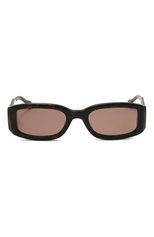Женские солнцезащитные очки ÉTUDES коричневого цвета, арт. EDITI0N DARK T0RT0ISE | Фото 4 (Кросс-КТ: С/з-унисекс; Тип очков: С/з; Оптика Гендер: оптика-унисекс; Очки форма: Прямоугольные)
