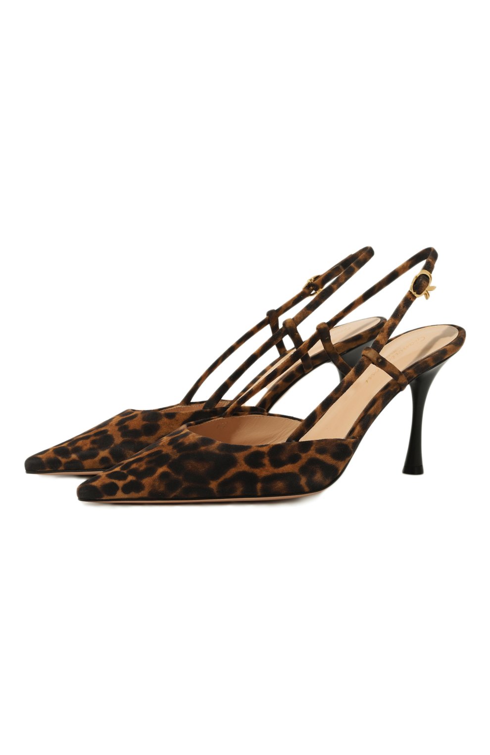 Женские замшевые туфли ascent GIANVITO ROSSI леопардового цвета, арт. G95335.85LAC.CMDALLP | Фото 1 (Каблук высота: Высокий; Материал внутренний: Натуральная кожа; Каблук тип: Шпилька; Подошва: Плоская)