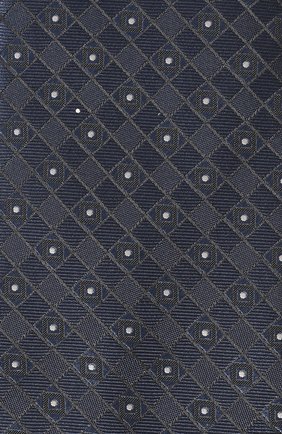 Мужской шелковый галстук GIORGIO ARMANI темно-синего цвета, арт. 360054/3R929 | Фото 4 (Принт: С принтом; Материал: Текстиль, Шелк)