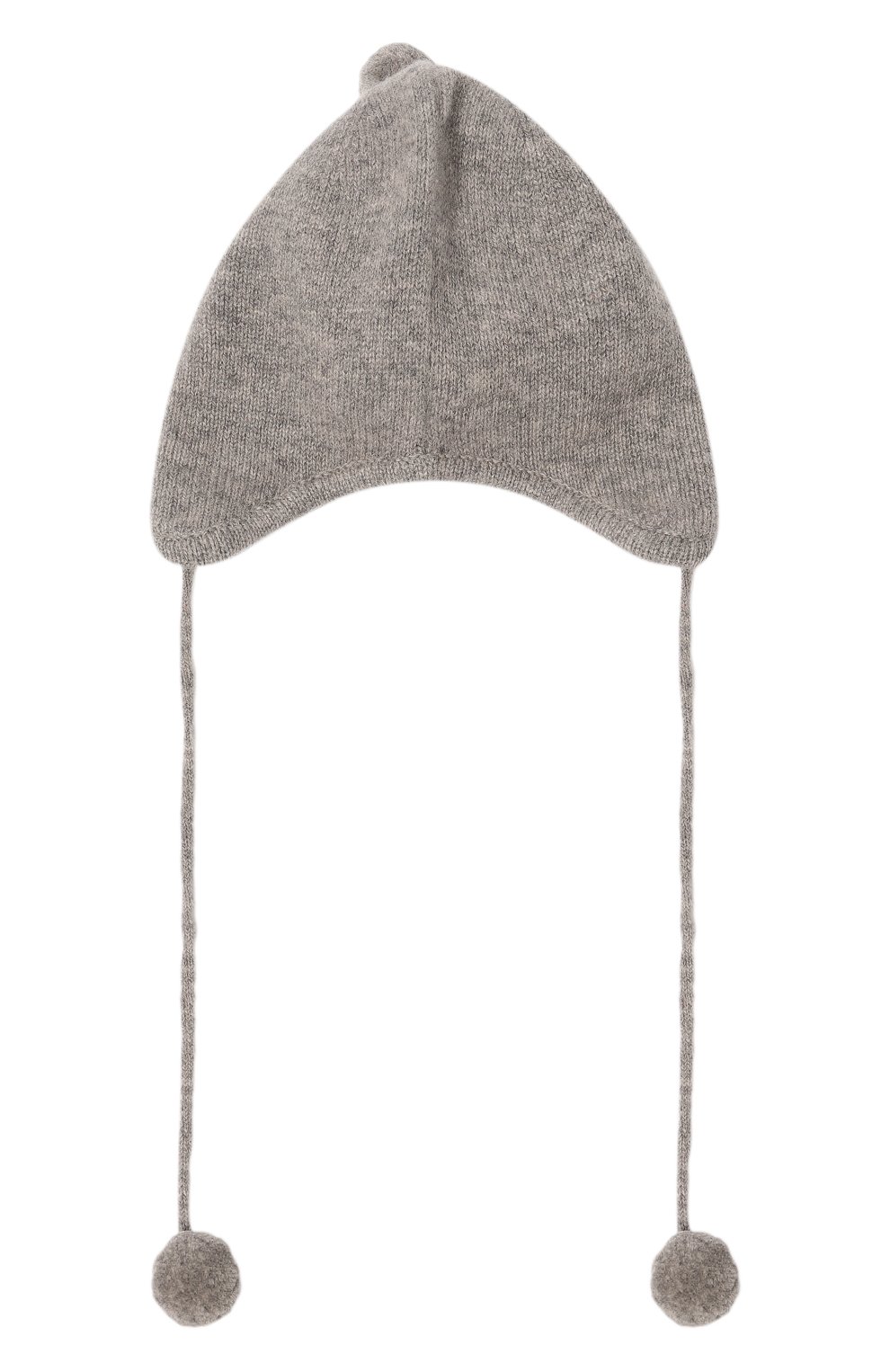 Детского кашемировая шапка OSCAR ET VALENTINE серого цвета, арт. BON0122 | Фото 2 (Материал: Текстиль, Кашемир, Шерсть)