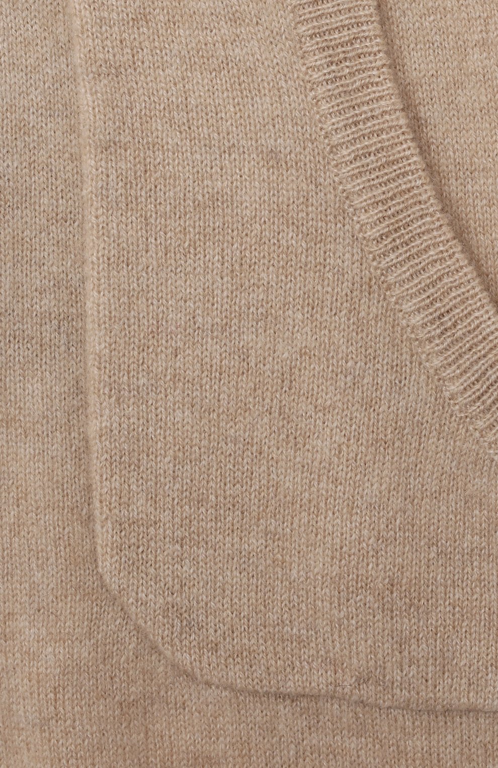 Детские кашемировые брюки OSCAR ET VALENTINE бежевого цвета, арт. PAN0122M | Фото 3 (Материал внешний: Шерсть, Кашемир)