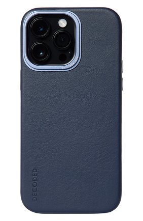 Чехол Decoded Leather Back Cover Navy для iPhone 14 Pro Max | Фото №1