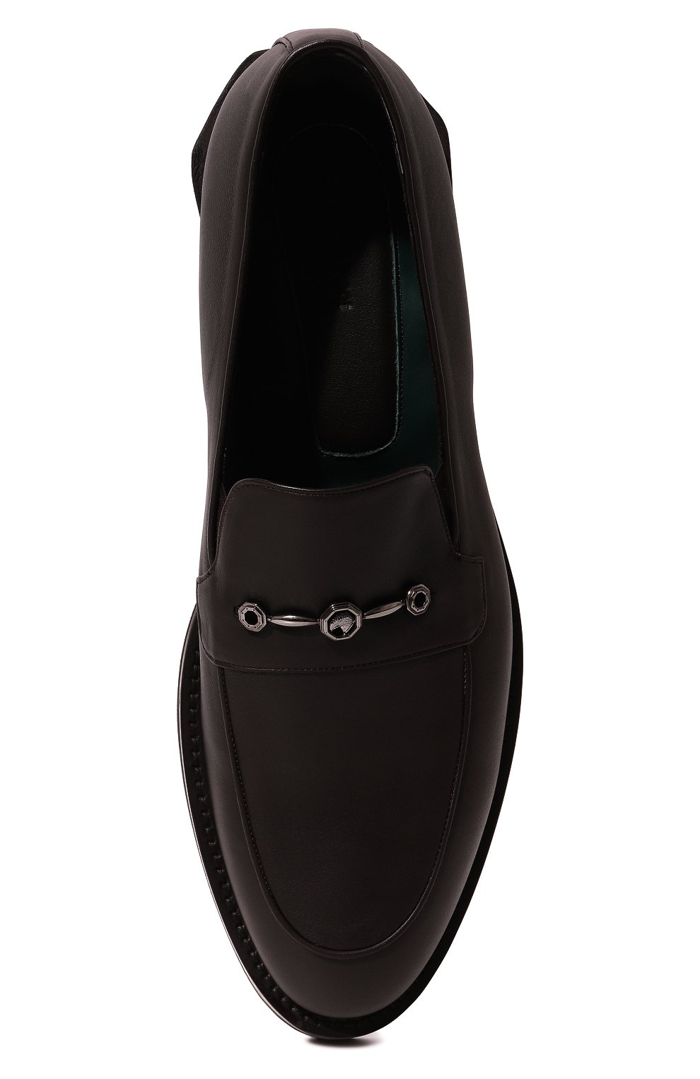 Мужские кожаные лоферы STEFANO RICCI темно-коричневого цвета, арт. US727G2259/VTS | Фото 6 (Материал внешний: Кожа; Материал внутренний: Натуральная кожа; Стили: Классический)
