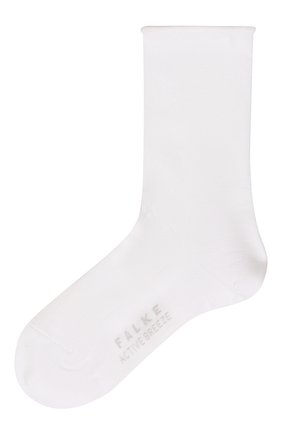 Женские носки FALKE белого цвета, арт. 46189 | Фото 1 (Материал внешний: Лиоцелл, Растительное волокно)