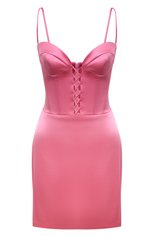 Женское платье RASARIO розового цвета, арт. RS23S034N09B | Фото 1 (Случай: Коктейльный; Стили: Гламурный; Длина Ж (юбки, платья, шорты): Мини; Материал внешний: Синтетический материал; Материал подклада: Синтетический материал; Женское Кросс-КТ: Платье-одежда)