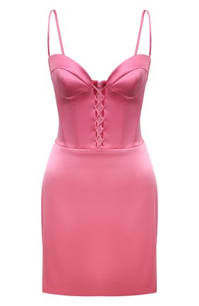 Женское платье RASARIO розового цвета, арт. RS23S034N09B | Фото 1 (Случай: Коктейльный; Стили: Гламурный; Длина Ж (юбки, платья, шорты): Мини; Материал внешний: Синтетический материал; Материал подклада: Синтетический материал; Женское Кросс-КТ: Платье-одежда)