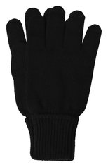 Женские шерстяные перчатки TRUSSARDI черного цвета, арт. 59Z00364-9Y099999 | Фото 1 (Материал: Текстиль, Шерсть)