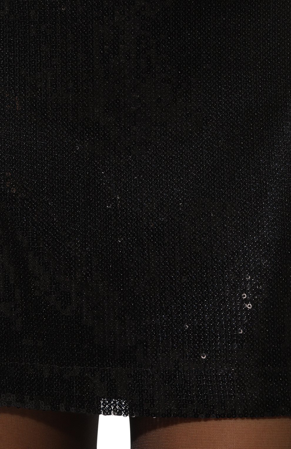 Женское костюм с отделкой пайетками ELLYME черного цвета, арт. 16012 | Фото 8 (Случай: Коктейльный; Рукава: Длинные; Стили: Гламурный; Длина Ж (юбки, платья, шорты): Мини; Материал внешний: Синтетический материал; Женское Кросс-КТ: Платье-одежда)