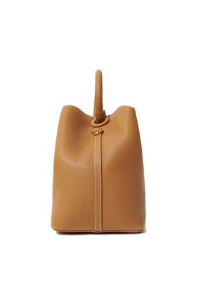 Женская сумка raisin ELLEME бежевого цвета, арт. RAISIN/PEBBLED LEATHER | Фото 4 (Сумки-технические: Сумки через плечо, Сумки top-handle; Размер: medium; Материал: Натуральная кожа)