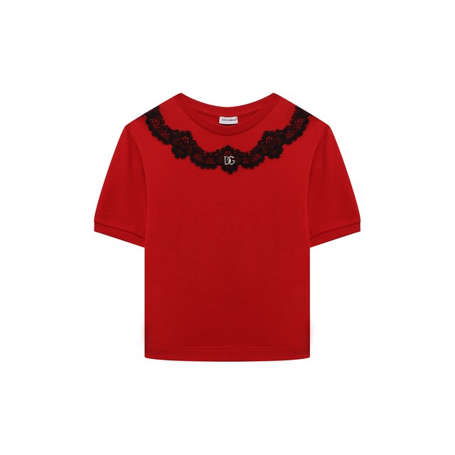 Хлопковая футболка Dolce & Gabbana L5JTKY/G7I4N/8-14