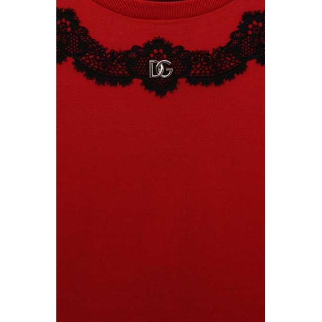 Хлопковая футболка Dolce & Gabbana L5JTKY/G7I4N/8-14 Фото 3