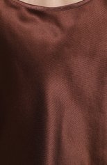 Женская шелковая пижама LA PERLA коричневого цвета, арт. N045610 | Фото 7 (Материал внешний: Шелк)