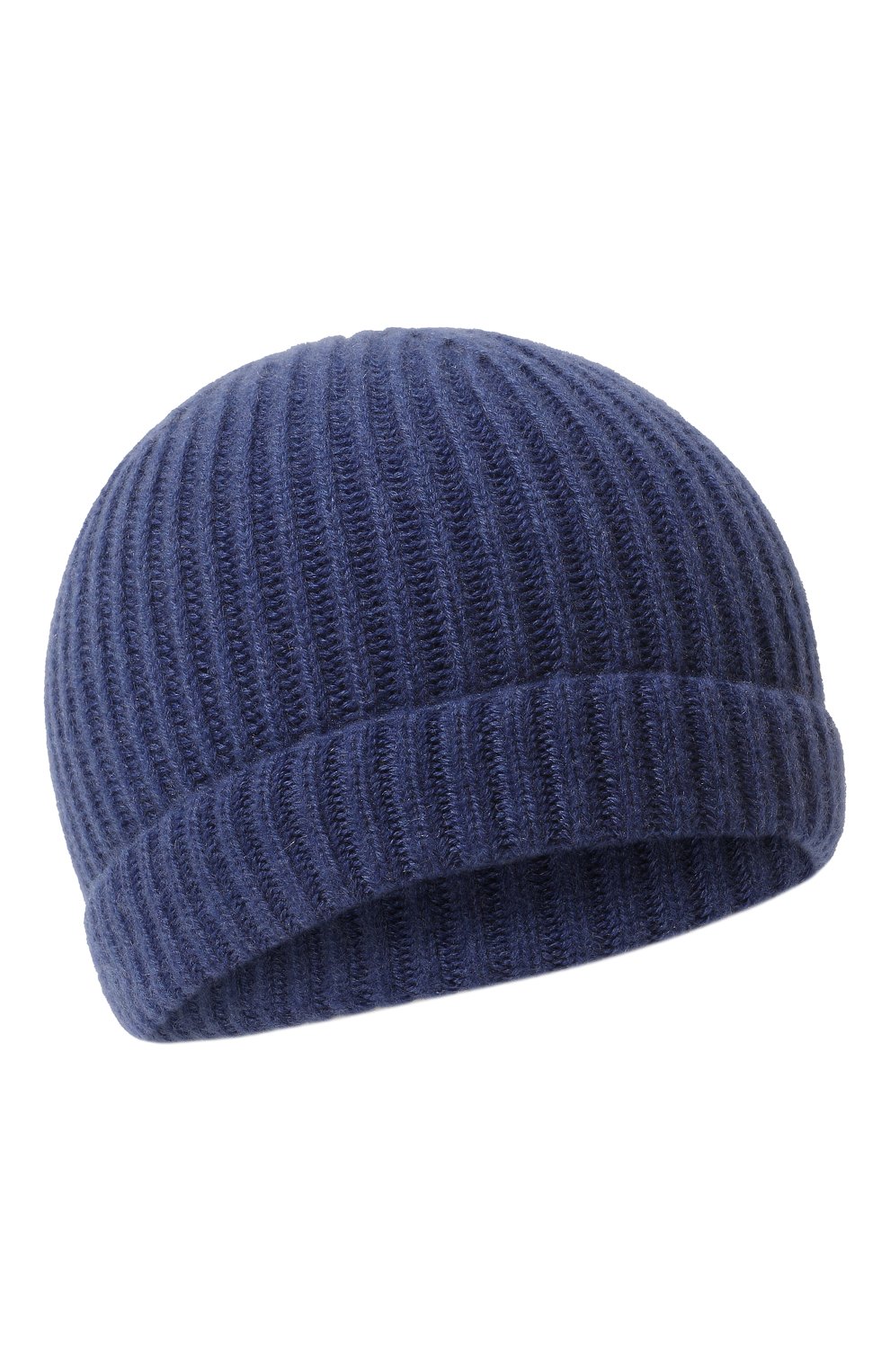 Детского кашемировая шапка GIORGETTI CASHMERE темно-синего цвета, арт. MB1856 | Фото 1 (Материал: Текстиль, Кашемир, Шерсть)
