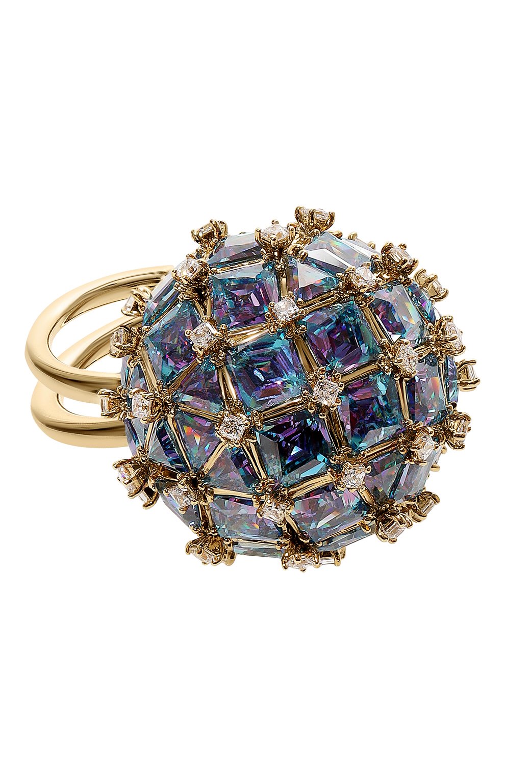 Женское кольцо curiosa SWAROVSKI бирюзового цвета, арт. 5610815 | Фото 1 (Материал: Металл)