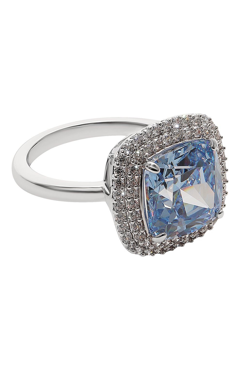 Женское кольцо angelic SWAROVSKI голубого цвета, арт. 5572636 | Фото 1 (Материал: Металл)