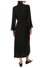Женский халат RITRATTI MILANO черного цвета, арт. 74005 | Фото 4 (Материал внешний: Синтетический материал)