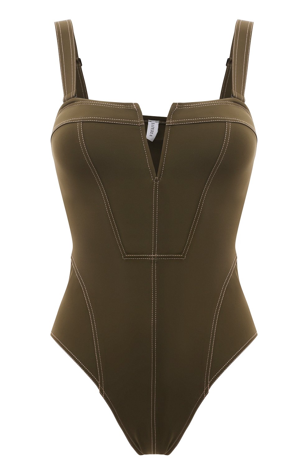 Женский хаки слитный купальник LA PERLA купить в интернет-магазине ЦУМ ...