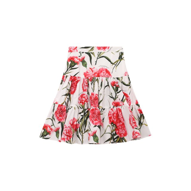 Хлопковая юбка Dolce & Gabbana L54I20/HS500/2-6