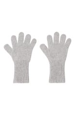 Детские кашемировые перчатки GIORGETTI CASHMERE светло-серого цвета, арт. MB1699 | Фото 2 (Материал: Текстиль, Кашемир, Шерсть)