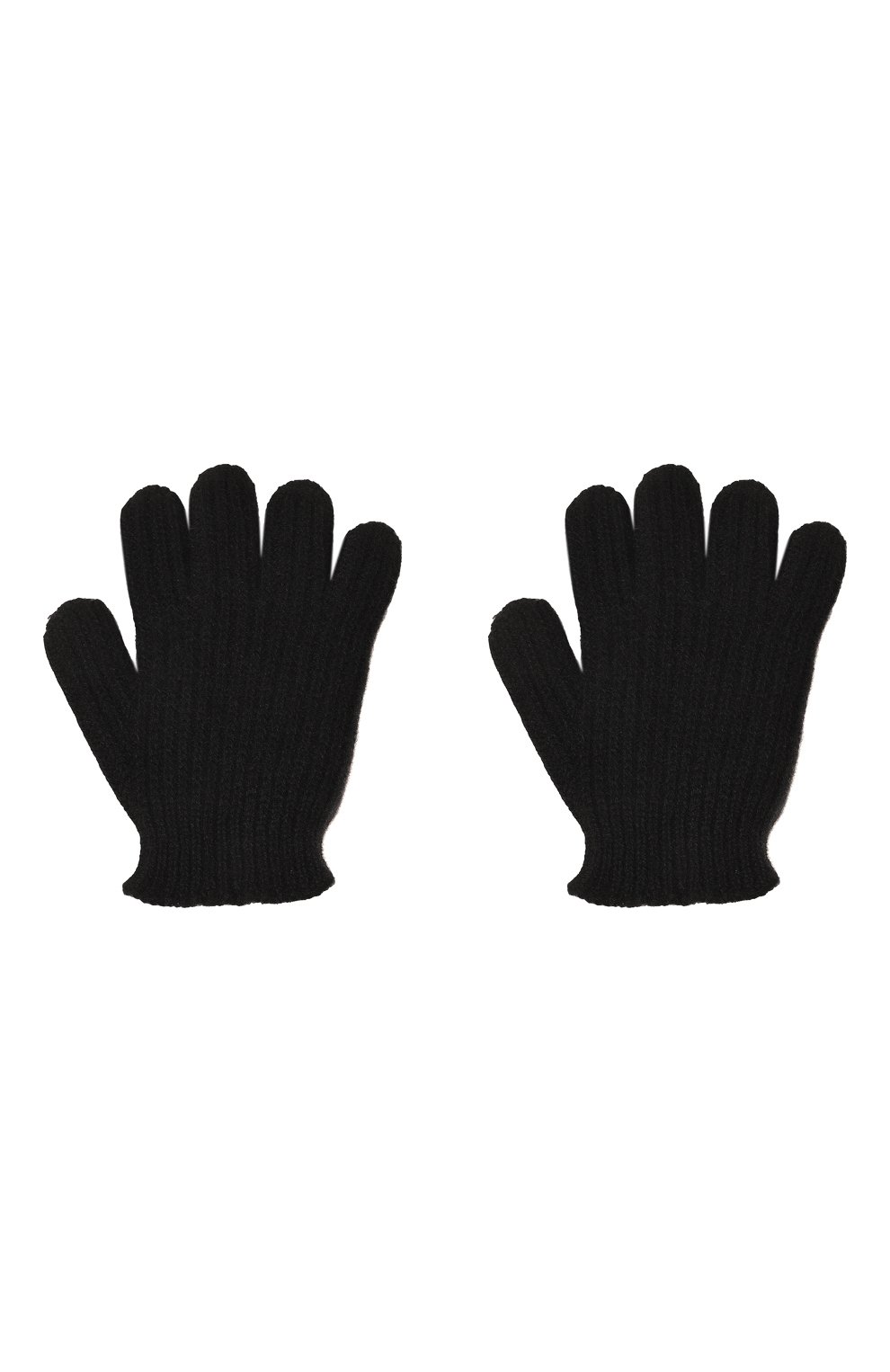 Детские кашемировые перчатки GIORGETTI CASHMERE черного цвета, арт. MB1855 | Фото 2 (Материал: Текстиль, Кашемир, Шерсть)