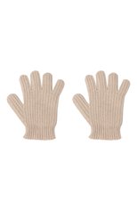 Детские кашемировые перчатки GIORGETTI CASHMERE светло-бежевого цвета, арт. MB1855 | Фото 2 (Материал: Текстиль, Кашемир, Шерсть)