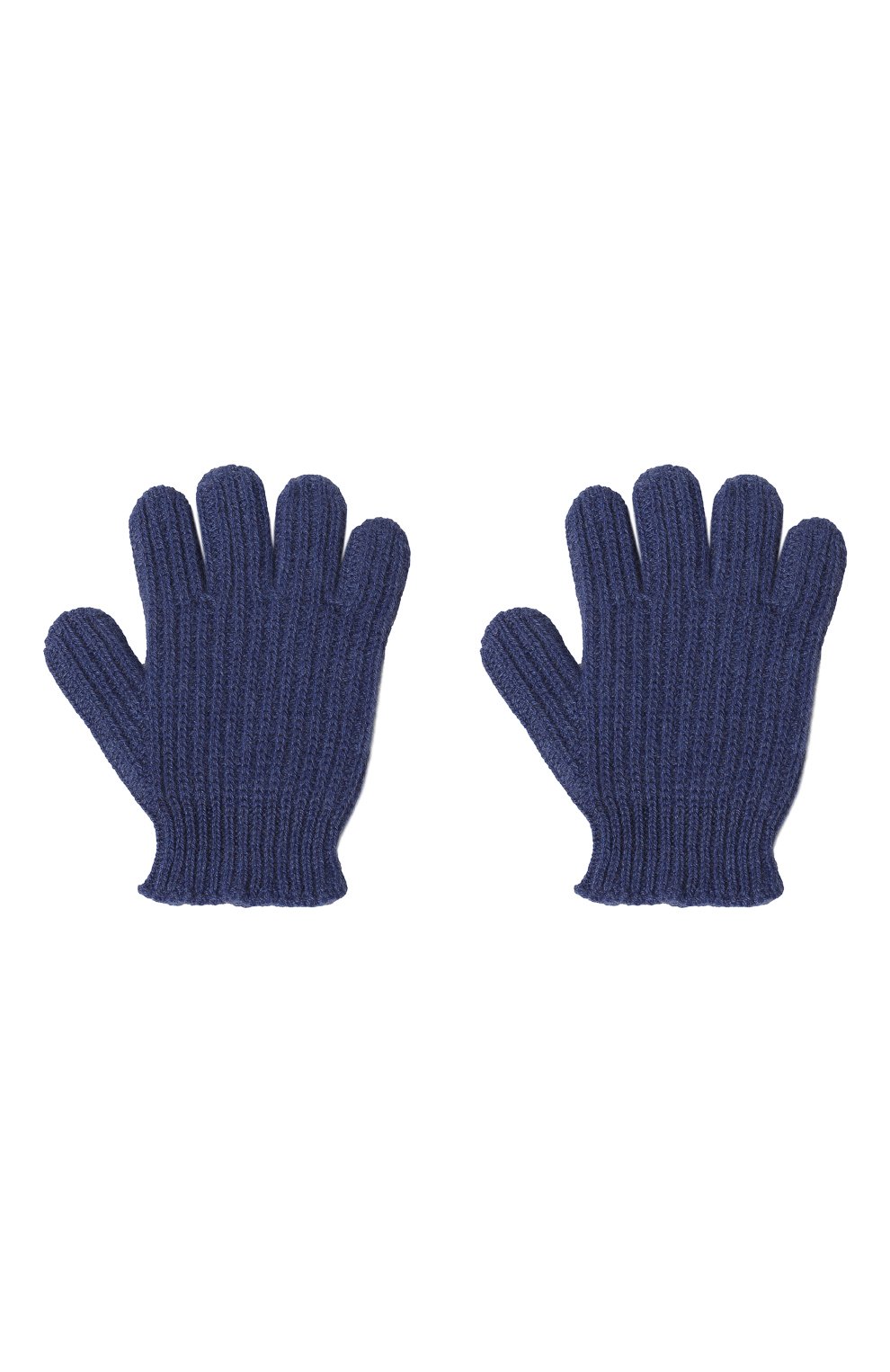 Детские кашемировые перчатки GIORGETTI CASHMERE темно-синего цвета, арт. MB1855 | Фото 2 (Материал: Текстиль, Кашемир, Шерсть)