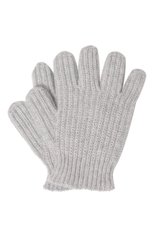 Детские кашемировые перчатки GIORGETTI CASHMERE светло-серого цвета, арт. MB1855 | Фото 1 (Материал: Текстиль, Кашемир, Шерсть)