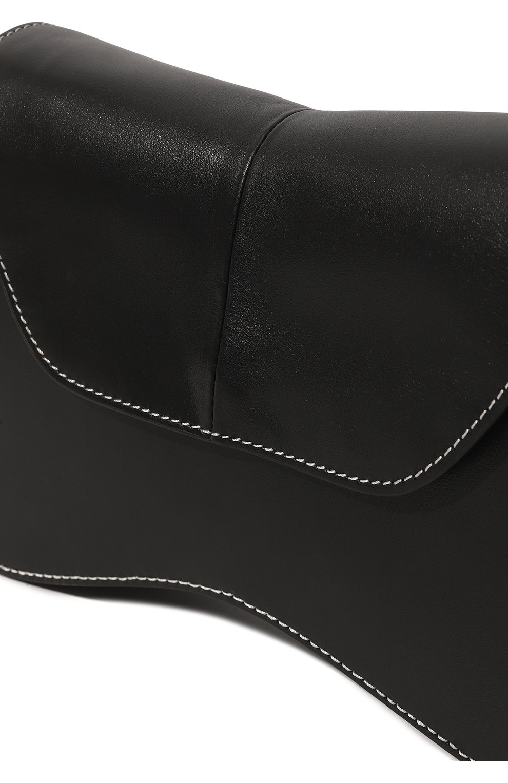 Женская сумка space ELLEME черного цвета, арт. SPACE/LEATHER | Фото 3 (Сумки-технические: Сумки через плечо; Размер: medium; Материал: Натуральная кожа)